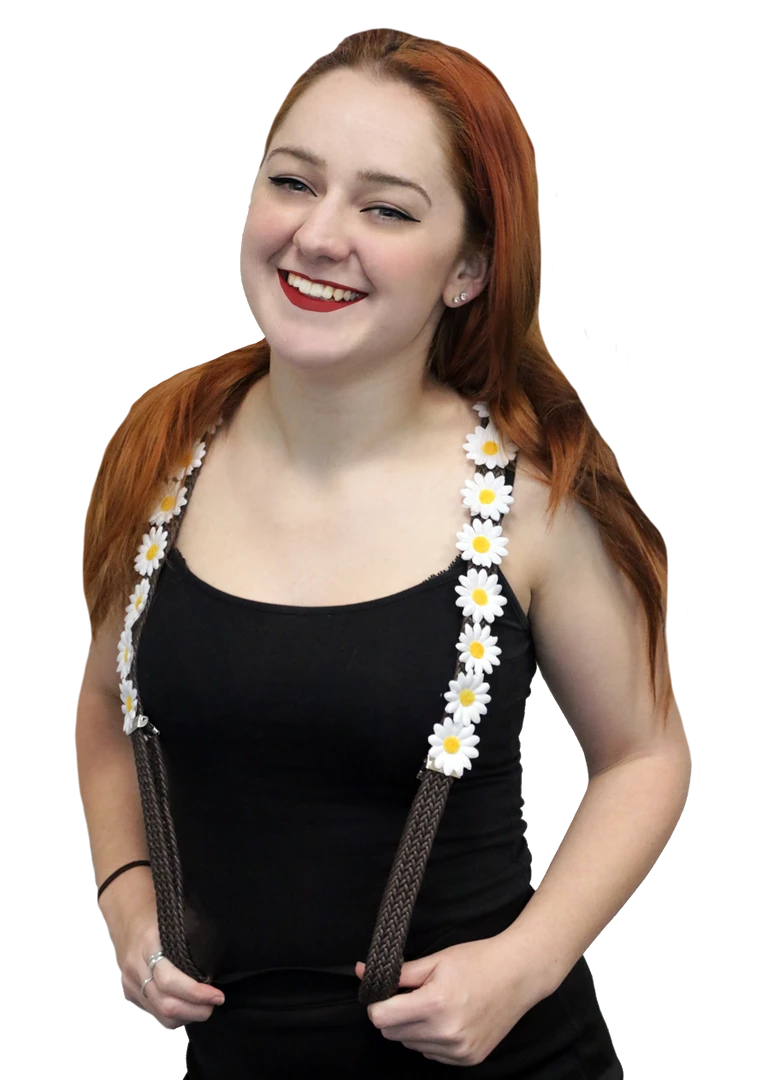Sweidas Costume Accessories Flower Suspenders Braces Oktoberfest Hippie Ladies Costume Accessory 2 Sweidas Costume Accessories Flower Suspenders Braces Oktoberfest Hippie Ladies Costume Accessory