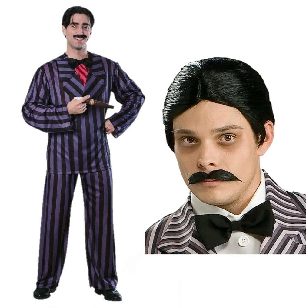 Rubie's The Addams Family Gomez Deluxe Mens Costume Wig And Moustache Costumes 1 Rubie's The Addams Family Gomez Deluxe Mens Costume Wig And Moustache Costumes