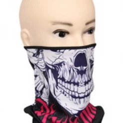 MALMAR Costume Accessories Skull Clown Face Mask Shield Bandana Fishing Durag Neck Tube Gaiter Scarf Headwe