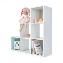 Kmart Home & Garden 6 Cube Display Unit Bookshelf Storage Furniture White Shelving Home Decor