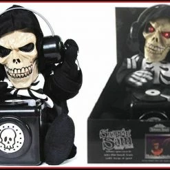 Unbranded Animated Rocking DJ Skeleton With Headphones & CD Halloween Decoration Prop Halloween Props/Decoration
