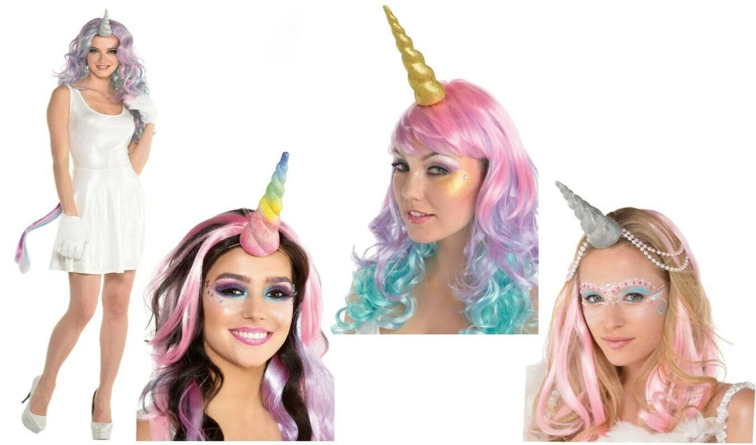 Balloon Agencies Unicorn Horn Gold Silver Rainbow Glittered Pastel Tail Costume Accessory Wigs 1 Balloon Agencies Unicorn Horn Gold Silver Rainbow Glittered Pastel Tail Costume Accessory Wigs