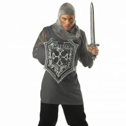 Balloon Agencies Medieval Crusader Knight Skull Shield & Sword Costume Prop Set Costume Accessories