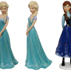 MAL Home & Garden Disney Frozen Anna And Elsa Ornament Statues 13cm Tall Girls Bedroom Decor