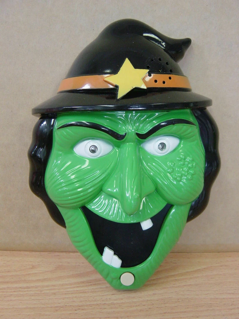 Spookytime Halloween Props/Decoration Animated Talking Doorbell & Pop Out Spider Halloween Prop Witch Pumpkin Vampire 3 Spookytime Halloween Props/Decoration Animated Talking Doorbell & Pop Out Spider Halloween Prop Witch Pumpkin Vampire