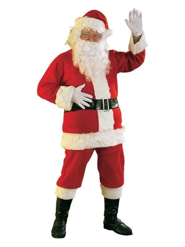 Rubie's Christmas Santa Claus Crimson Plush Suit Regency Classic Mens Costume Christmas Adult Costumes 5 Rubie's Christmas Santa Claus Crimson Plush Suit Regency Classic Mens Costume Christmas Adult Costumes