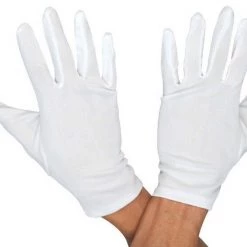 Unbranded Santa Clause Gloves White Christmas Mime Inspection Tuxedo Costume Gloves