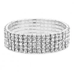 Unbranded Elastic Rhinestones Crystals Ladies Anklet