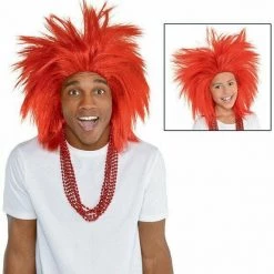 Balloon Agencies Fan Supporters Crazy Spikey Wig Ladies Mens Costume Accessory Many Colours 26 Balloon Agencies Fan Supporters Crazy Spikey Wig Ladies Mens Costume Accessory Many Colours
