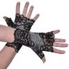Tomfoolery 80s Madonna Gothic Ornate Lace Fingerless Ladies Gloves Costume Access