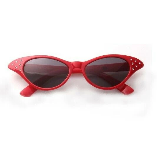 Carnival 50s 60s Retro Cats Eye Rhinestone Glasses Costume Accessory Sunglasses 4 Carnival 50s 60s Retro Cats Eye Rhinestone Glasses Costume Accessory Sunglasses