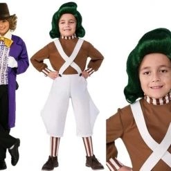 Rubie's Costumes Willy Wonka Oompa Loompa Chocolate Factory Bookweek Boys Costume And Wig