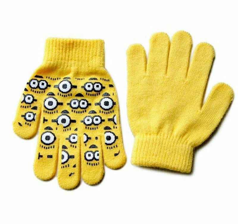 Unbranded Despicable Me Minions Beanie Hat & Gloves 3D Knitted Winter Yellow Set Kids Boys 5 Unbranded Despicable Me Minions Beanie Hat & Gloves 3D Knitted Winter Yellow Set Kids Boys