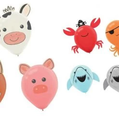 Balloon Agencies Barn Yard Ahoy Pirates Latex Birthday Balloons Decorating Kit Party Supplies