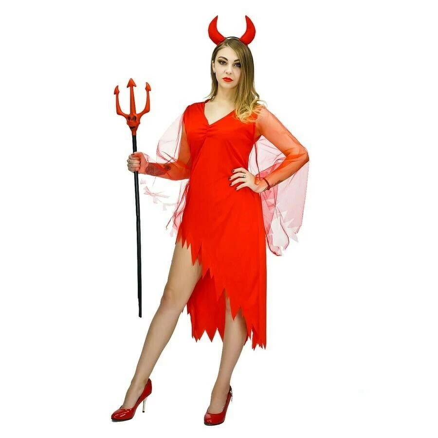 Unbranded Daring Devil Red Dress Std Size Ladies Halloween Costume Halloween Costumes 1 Unbranded Daring Devil Red Dress Std Size Ladies Halloween Costume Halloween Costumes