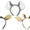 Tomfoolery Costume Accessories Animal Koala Giraffe Zebra Ears On Headband Kids Costume Accessory