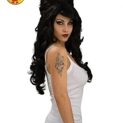 Rubie's 1960s Black Beehive Wig Amy Winehouse Rehab Adult Size