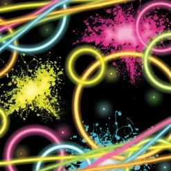 Balloon Agencies Glow Party Theme Beverages Tablecover Plates Cups Banner Balloons Party Supplies