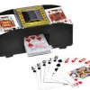 BW Home & Garden Automatic Poker Card Shuffler 2 Decks Machine Battery Operated Game Playing