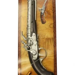 Unbranded Costume Accessories Caribbean Pirate Plastic Diecast Pirate Pistol Costume Accessory