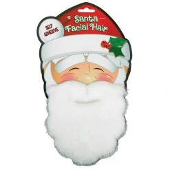 Balloon Agencies Christmas Party Supplies Santa Facial Hair Beard & Moustache Set White Costume Christmas Decorations