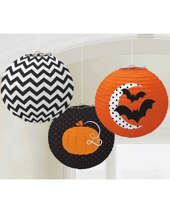 Balloon Agencies Modern Printed Halloween Hanging Lantern Decoration 1 Balloon Agencies Modern Printed Halloween Hanging Lantern Decoration
