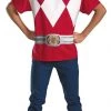 Morris Costumes Red Power Ranger Alternative Size XXL 50-52 Mens Costume