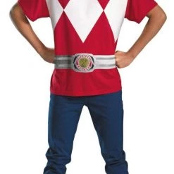 Morris Costumes Red Power Ranger Alternative Size XXL 50-52 Mens Costume