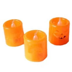 Unbranded Halloween Props/Decoration Halloween Skull Orange LED Candle Colour Changing Lamp Halloween Decoration 10 Unbranded Halloween Props/Decoration Halloween Skull Orange LED Candle Colour Changing Lamp Halloween Decoration
