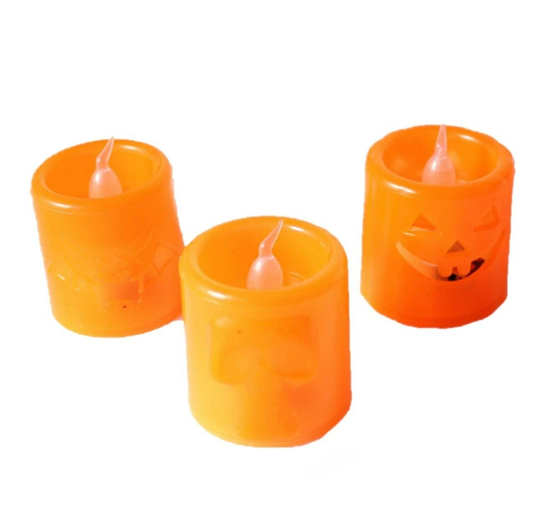 Unbranded Halloween Props/Decoration Halloween Skull Orange LED Candle Colour Changing Lamp Halloween Decoration 4 Unbranded Halloween Props/Decoration Halloween Skull Orange LED Candle Colour Changing Lamp Halloween Decoration