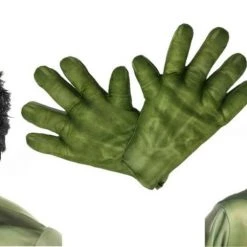 Rubie's The Avengers Hulk Mask Wig Gloves Boys Costume Accessories
