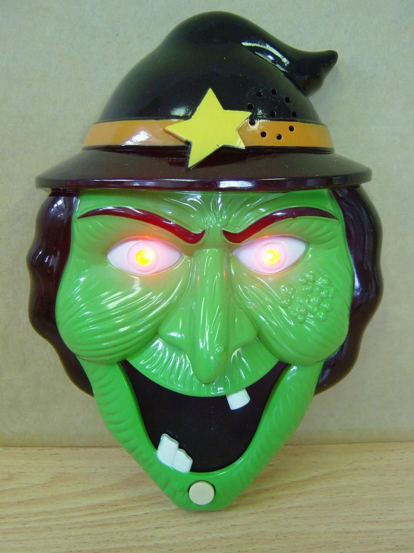 Spookytime Halloween Props/Decoration Animated Talking Doorbell & Pop Out Spider Halloween Prop Witch Pumpkin Vampire 11 Spookytime Halloween Props/Decoration Animated Talking Doorbell & Pop Out Spider Halloween Prop Witch Pumpkin Vampire