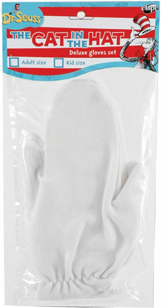 Elope Licensed Dr Seuss Cat In The Hat White Gloves Kids Boys Girls Costume Accessory 4 Elope Licensed Dr Seuss Cat In The Hat White Gloves Kids Boys Girls Costume Accessory