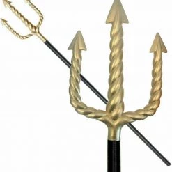 Sweidas Aquaman Trident Gold Sea King Trident Costume Accessory