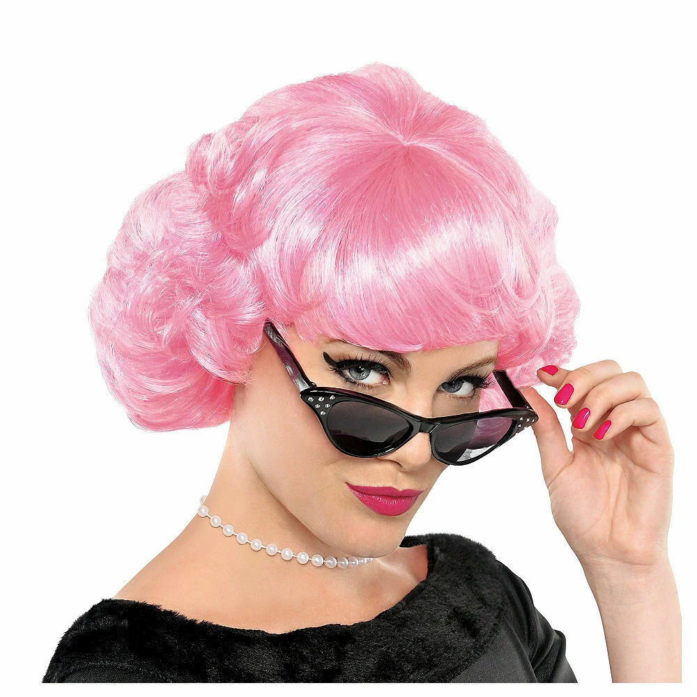 Balloon Agencies Frenchie Pink Ladies Costume Wig Wigs 1 Balloon Agencies Frenchie Pink Ladies Costume Wig Wigs