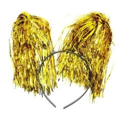 JD Party Australia Day Aussie Green And Gold Tinsel Headband Costume Accessory