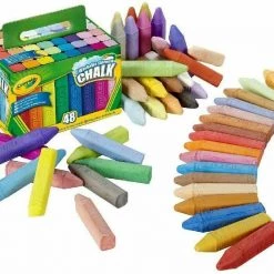 Home & Garden Crayola Washable Sidewalk Chalk 48 Pack - Bright Colours - Creative Outdoor Art