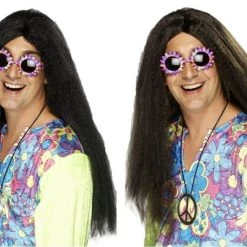 Smiffys Young Ones Neil 1960s Hippy Hippie Wig 60s 70s Groovy Wigs Costume Accessories