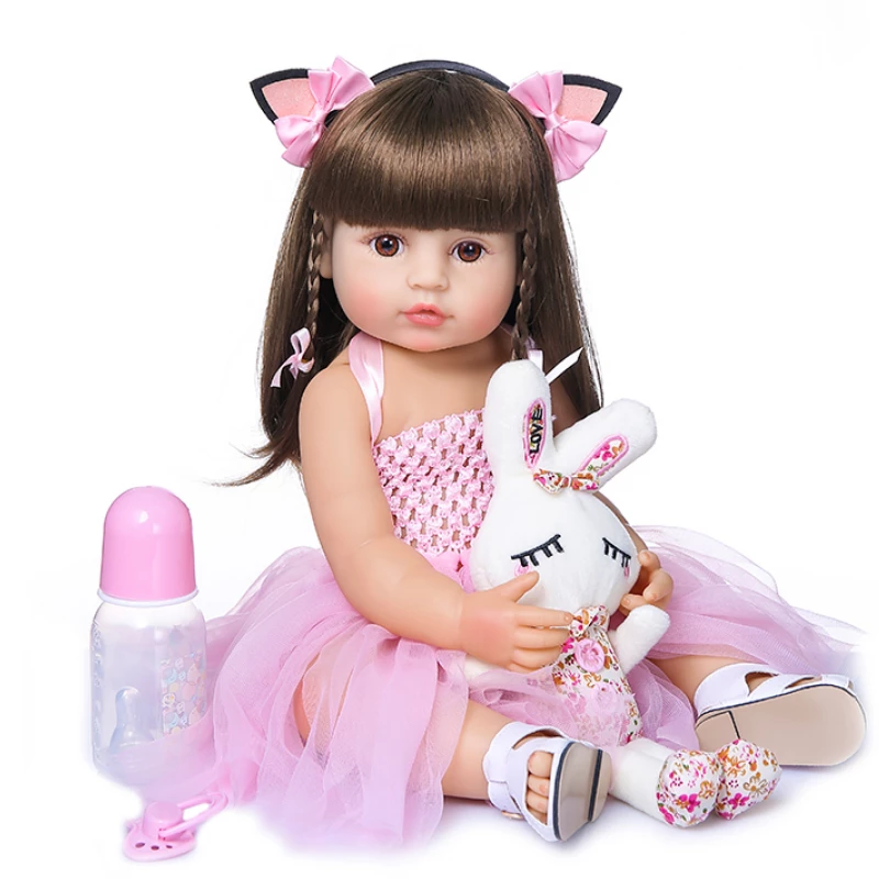 AliExpress Realistic Toddler Baby Doll Katarina With Dummy Baby Bottle & Toy 55cm Posable 1 AliExpress Realistic Toddler Baby Doll Katarina With Dummy Baby Bottle & Toy 55cm Posable