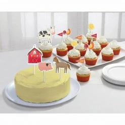 Balloon Agencies Barnyard Assorted Parasol Blast Off Cupcake Cases And Pick Sets