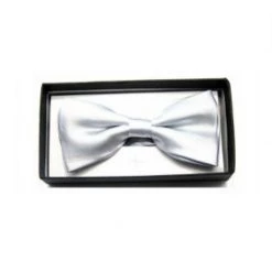 JD Party Mens Silk Satin Plain Tuxedo Solid Bow Tie Formal Wedding Bowtie Necktie Ties