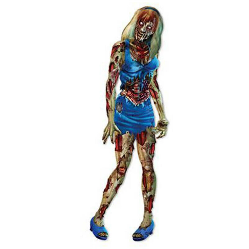 Balloon Agencies Jointed Zombie Girl Cutout Halloween Party Decoration Halloween Props/Decoration 1 Balloon Agencies Jointed Zombie Girl Cutout Halloween Party Decoration Halloween Props/Decoration
