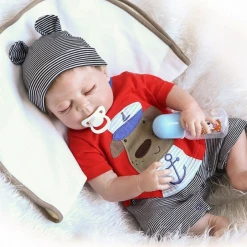AliExpress Realistic NewBorn Baby Boy Doll Buddy With Dummy Baby Bottle & Toy 55cm Posable Home & Garden 7 AliExpress Realistic NewBorn Baby Boy Doll Buddy With Dummy Baby Bottle & Toy 55cm Posable Home & Garden