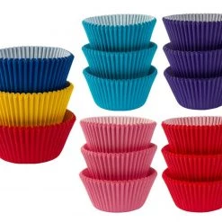 Balloon Agencies Cupcake Cases 75s Value Pack Pink Red Blue Purple Rainbow