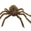 Sweidas Halloween Props/Decoration Giant 76cm Creepy Tarantula Brown Hairy Posable Red Eye Spider Halloween Prop
