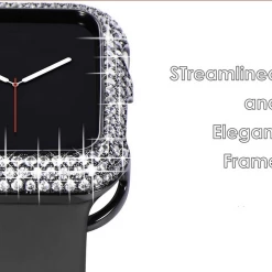 Unbranded Silver Rhinestone Apple Watch Case For Series 2 3 4 5 6 Fashion Jewelry