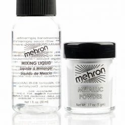 Tomfoolery MEHRON Intense Metals Metallic Powder & Mixing Liquid Face Body Eyeshadow Paint Costume Accessories
