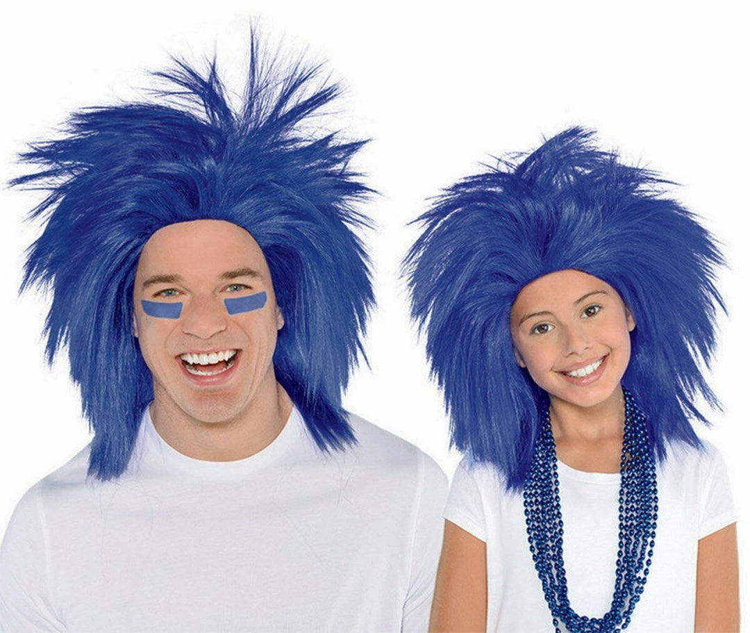 Balloon Agencies Fan Supporters Crazy Spikey Wig Ladies Mens Costume Accessory Many Colours 11 Balloon Agencies Fan Supporters Crazy Spikey Wig Ladies Mens Costume Accessory Many Colours