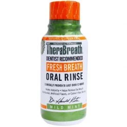 IHerb TheraBreath Fresh Breath Oral Rinse Mild Mint Icy Mint Mouth Wash For Bad Breath Health & Beauty