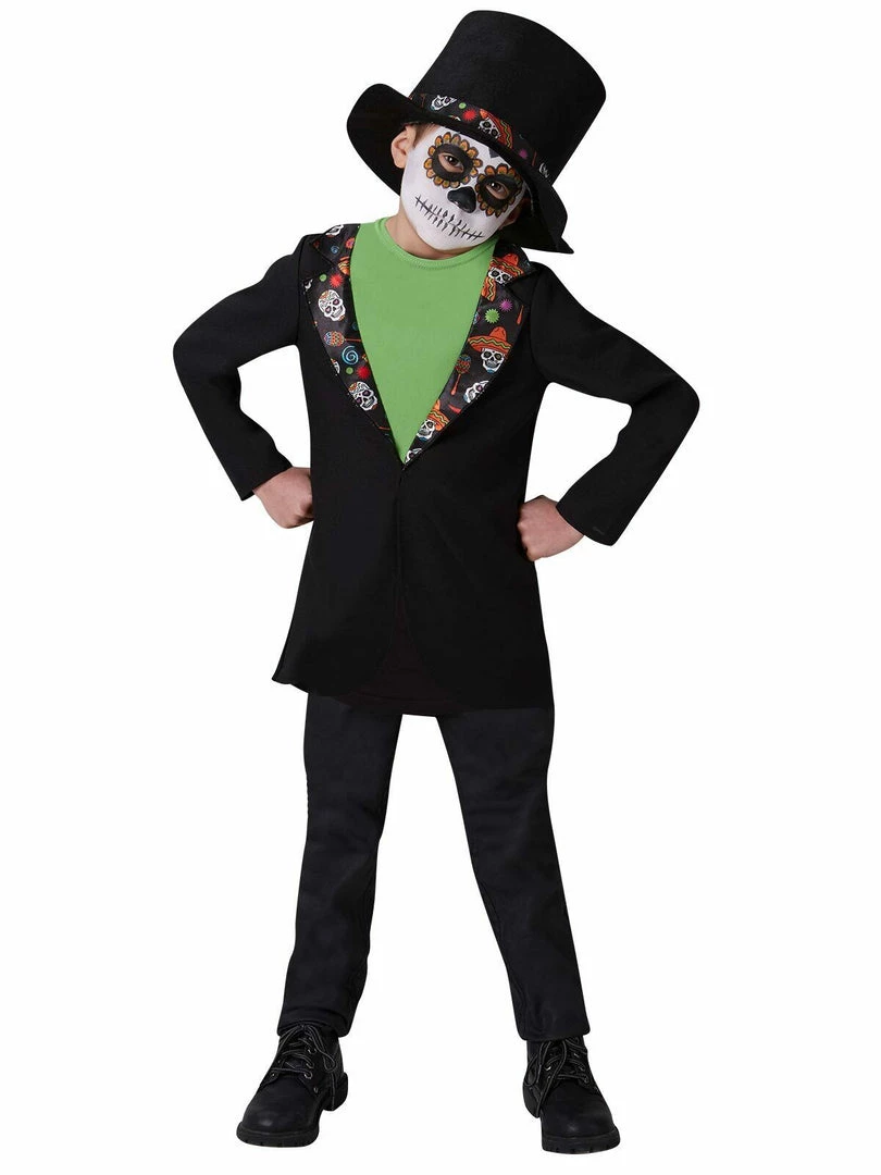 Rubie's Halloween Costumes Day Of The Dead Sugar Skull Halloween Boys Costume 3 Rubie's Halloween Costumes Day Of The Dead Sugar Skull Halloween Boys Costume